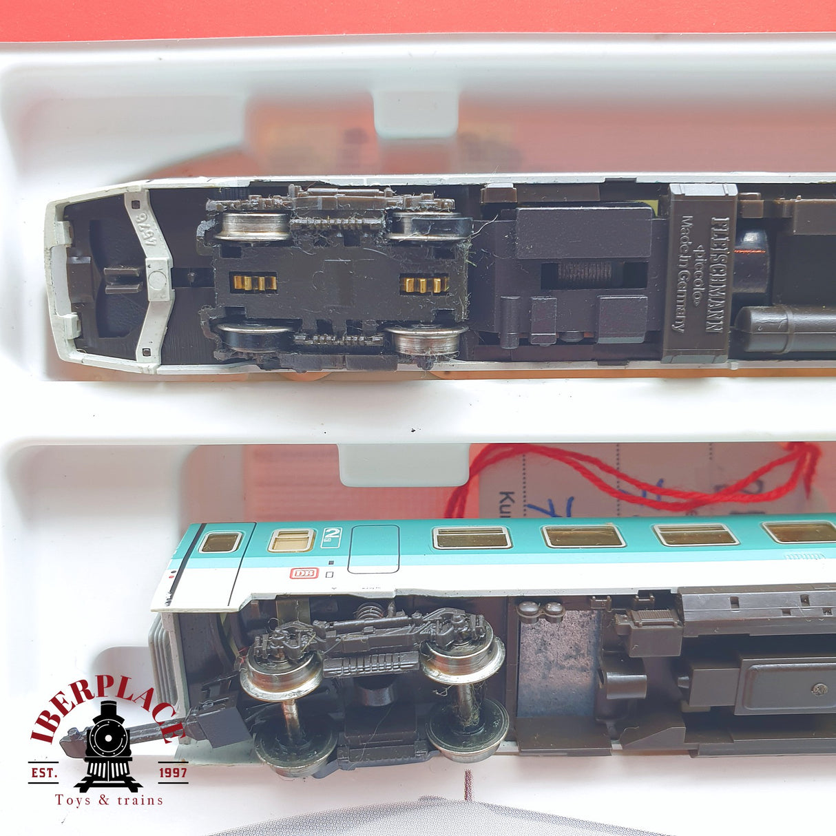 ♻️ 2 mano - Fleischmann 7415 Locomotora Pendolino remolque DB N escala 1:160 TEN06