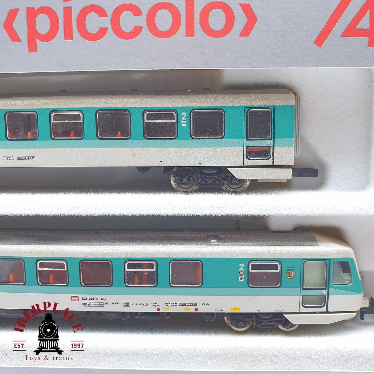 ♻️ 2 mano - Fleischmann 7428 Locomotora con remolque DB N escala 1:160 TEN06