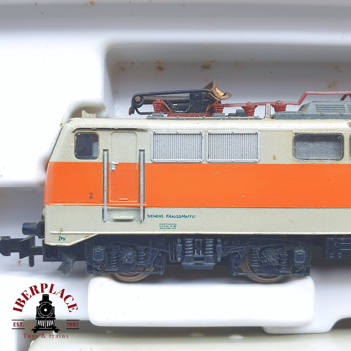 ♻️ 2 mano - Minitrix 51 1027 20 Set Locomotora BR 111 DB 20 Jahre N escala 1:160 TEN06