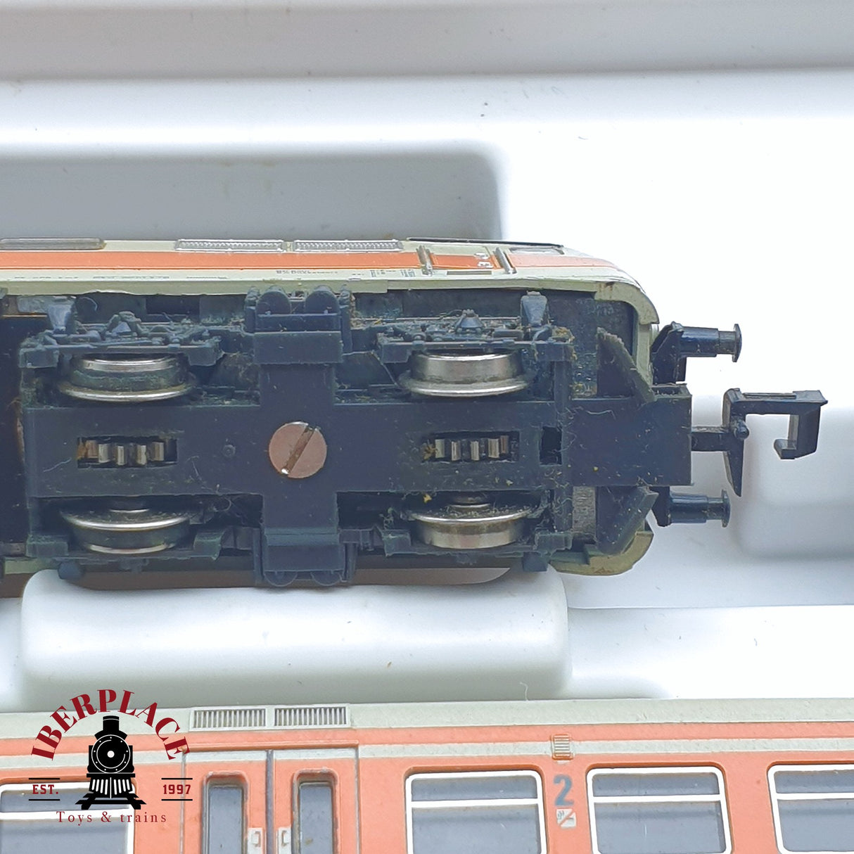 ♻️ 2 mano - Minitrix 51 1027 20 Set Locomotora BR 111 DB 20 Jahre N escala 1:160 TEN06