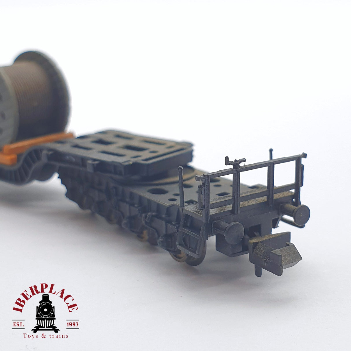 ♻️ 2 mano - Fleischmann 8299 vagón remolque de plataforma baja DB N escala 1:160 TEN06