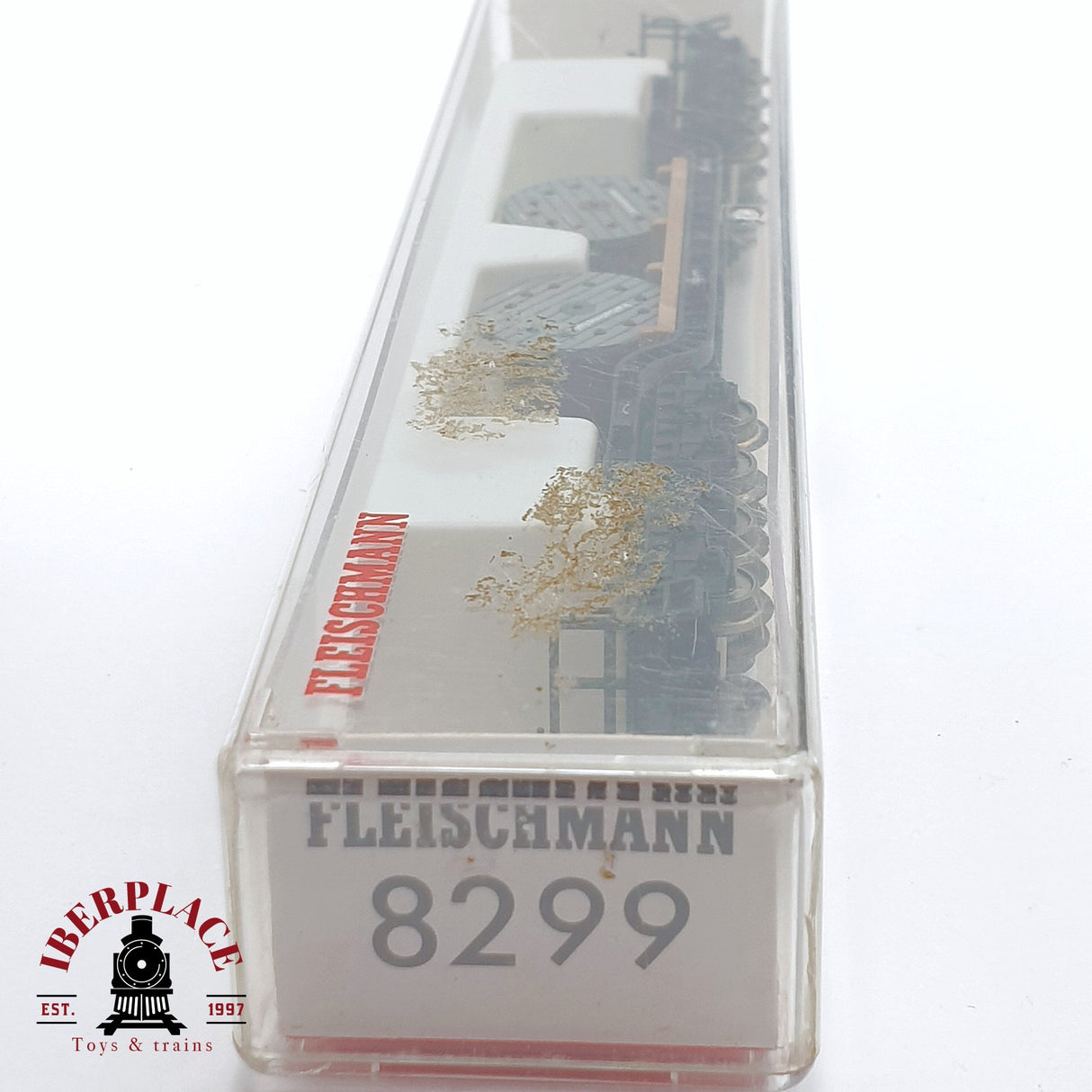 ♻️ 2 mano - Fleischmann 8299 vagón remolque de plataforma baja DB N escala 1:160 TEN06