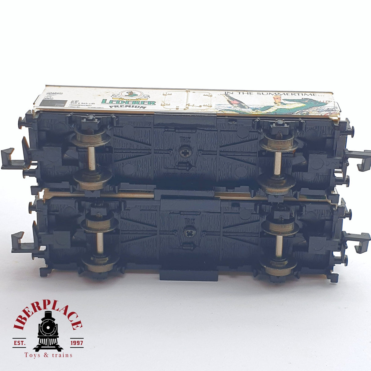 ♻️ 2 mano - Minitrix 13913K vagones cerveceros Lederer DB N escala 1:160 TEN06