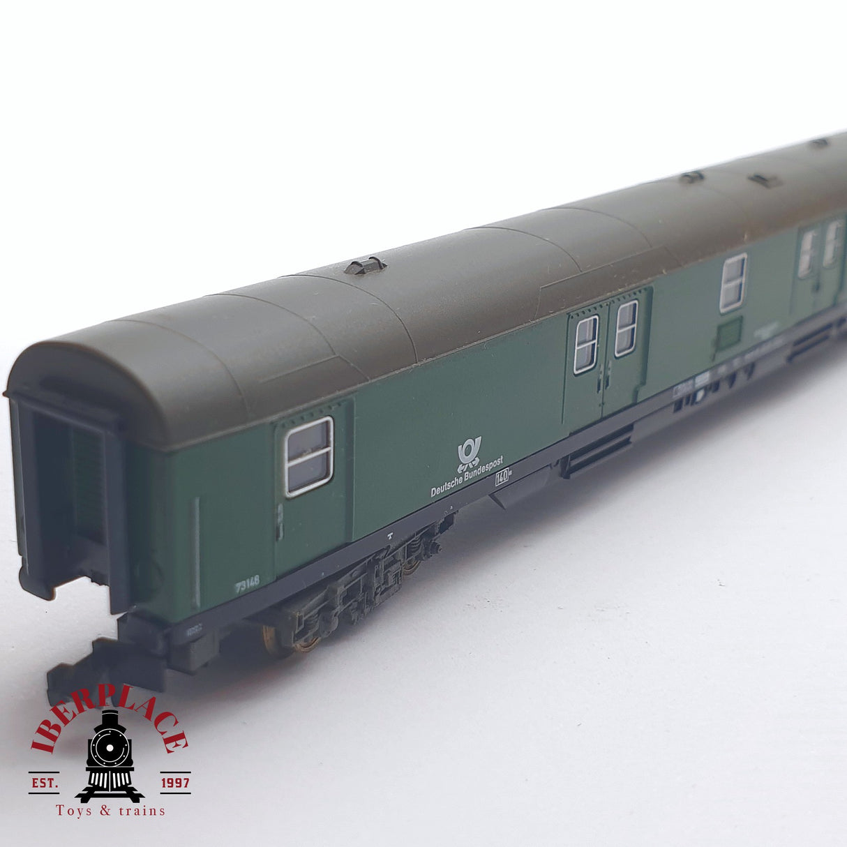 ♻️ 2 mano - Fleischmann 8102 vagón correos Deutsche Bundespost DB N escala 1:160 TEN06