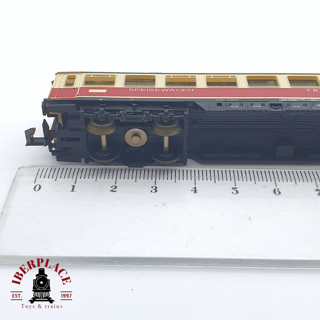 ♻️ 2 mano - Minitrix 51 3084 00 vagón restaurante DB Trans Europ Express N escala 1:160 TEN06