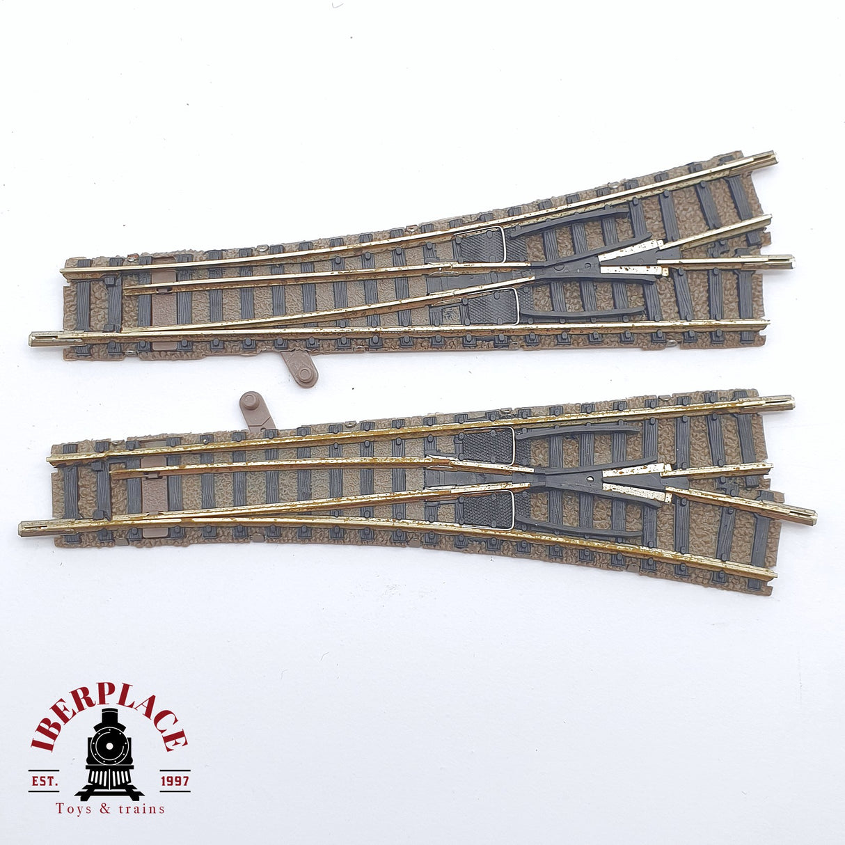 ♻️ 2 mano - 2x Fleischmann 9170 9171 desvíos R y L N escala 1:160 TEN06 2/3