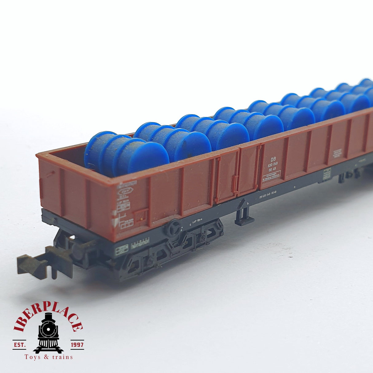 ♻️ 2 mano - Minitrix 51 3521 00 vagón mercancía DB N escala 1:160 TEN06