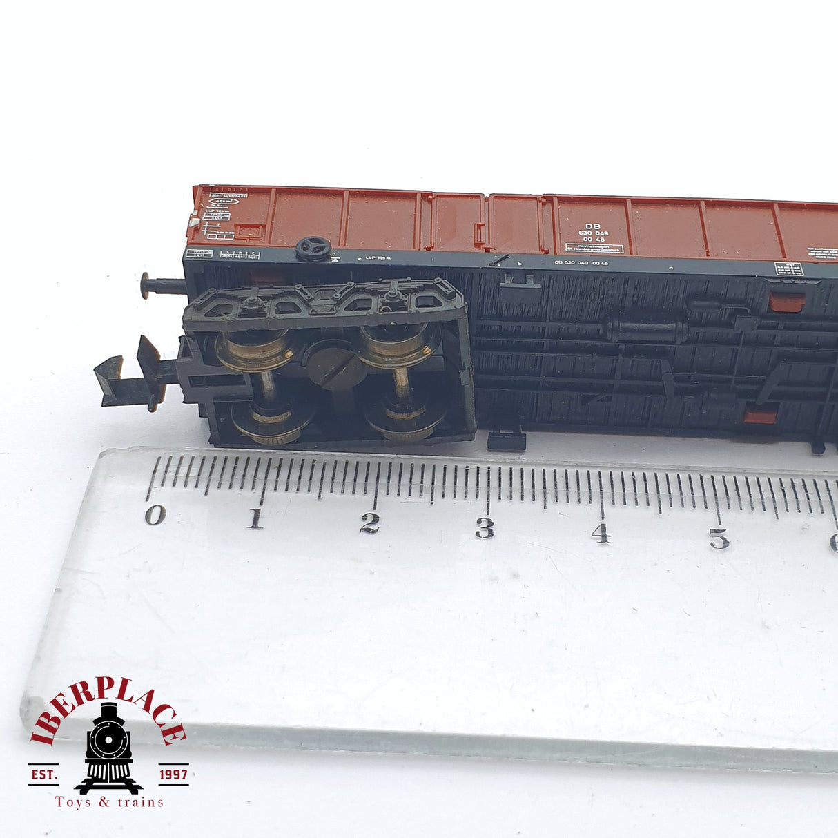 ♻️ 2 mano - Minitrix 51 3521 00 vagón mercancía DB N escala 1:160 TEN06