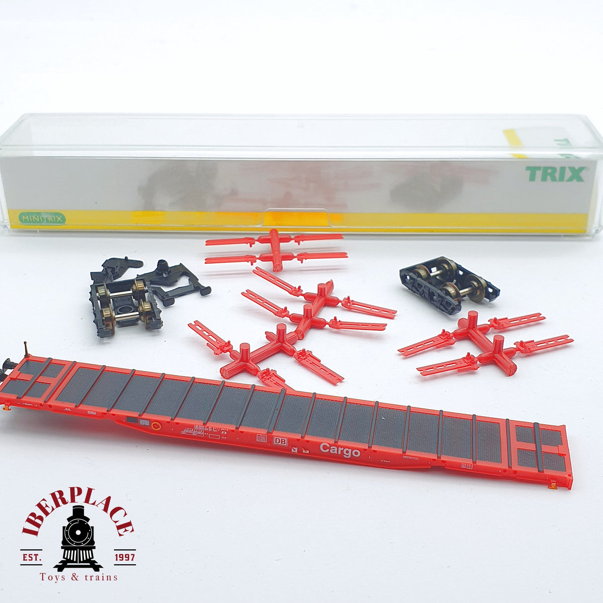♻️ 2 mano - Minitrix 13906 plataforma para piezas Cargo DB N escala 1:160 TEN06