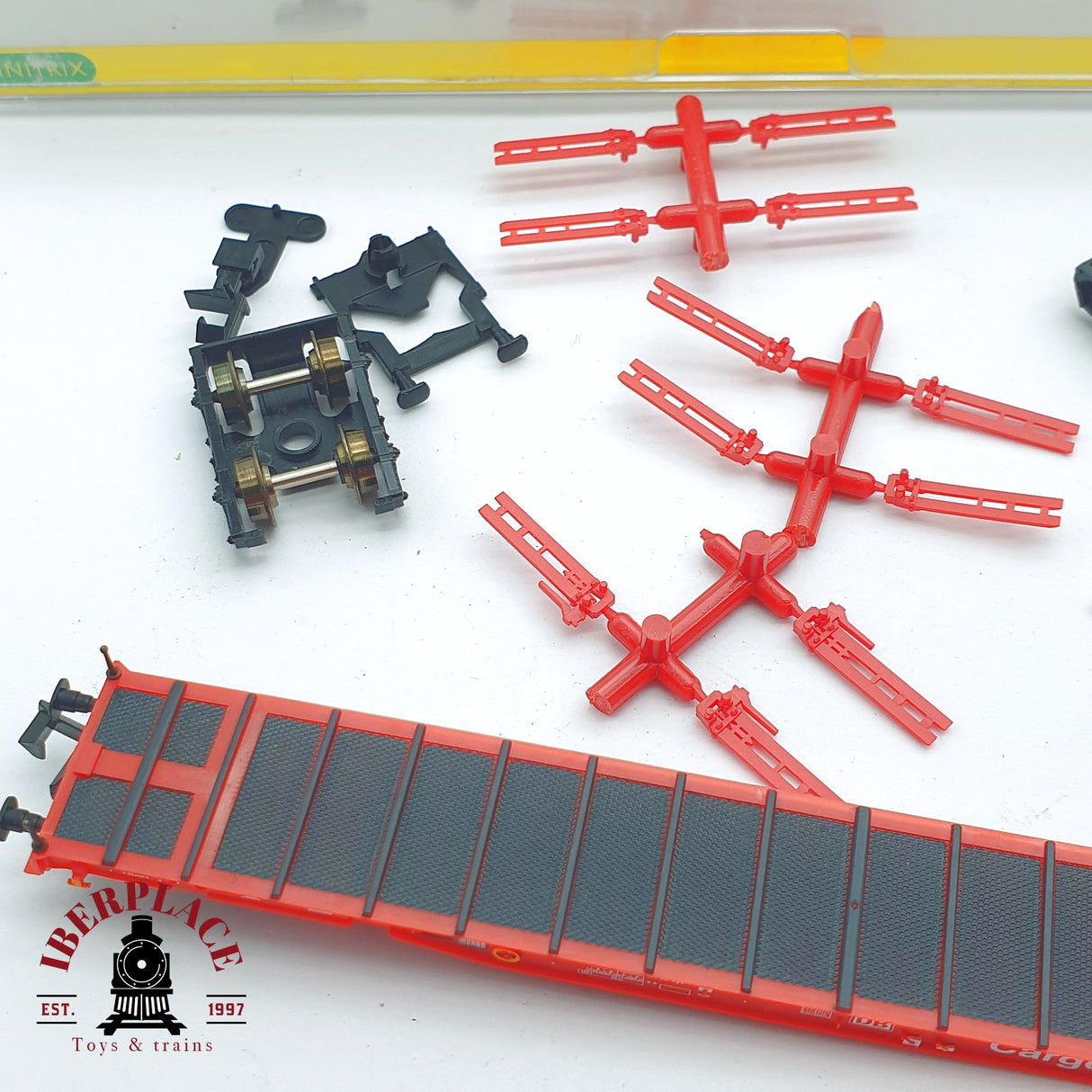 ♻️ 2 mano - Minitrix 13906 plataforma para piezas Cargo DB N escala 1:160 TEN06