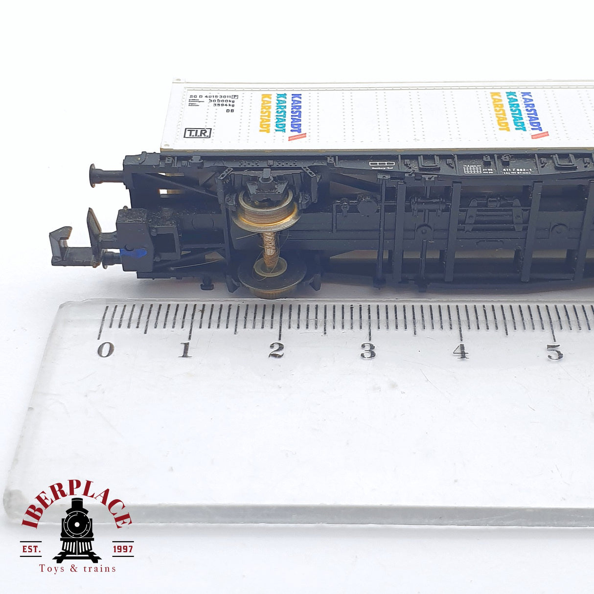 ♻️ 2 mano - Fleischmann 8241K Contenedor Karstadt DB N escala 1:160 TEN06