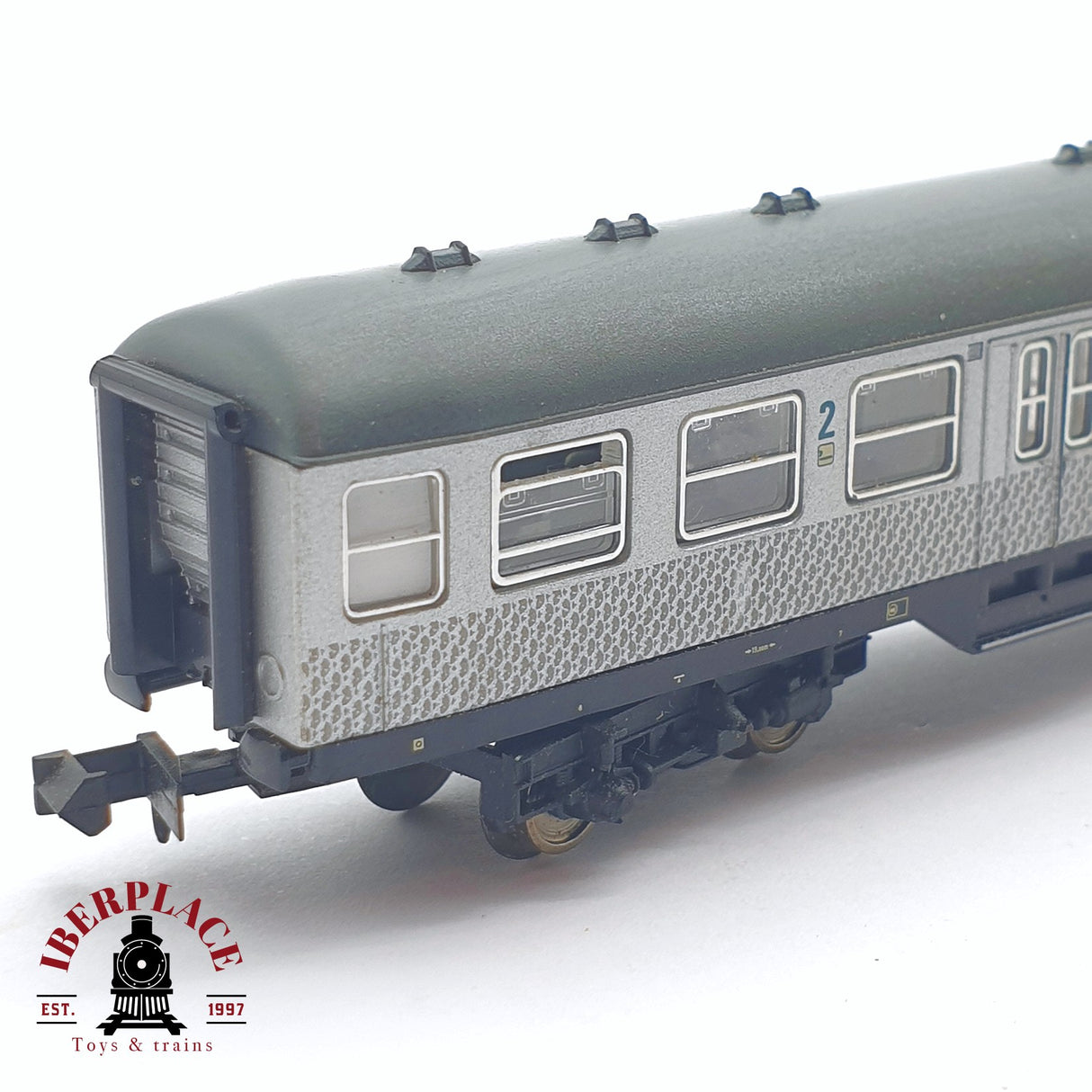 ♻️ 2 mano - Fleischmann vagón pasajeros DB clase 2 N escala 1:160 TEN06