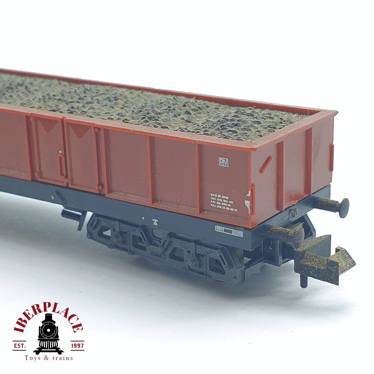 ♻️ 2 mano - Minitrix 51 3505 00 vagón de bordes con carbón DB N escala 1:160 TEN06