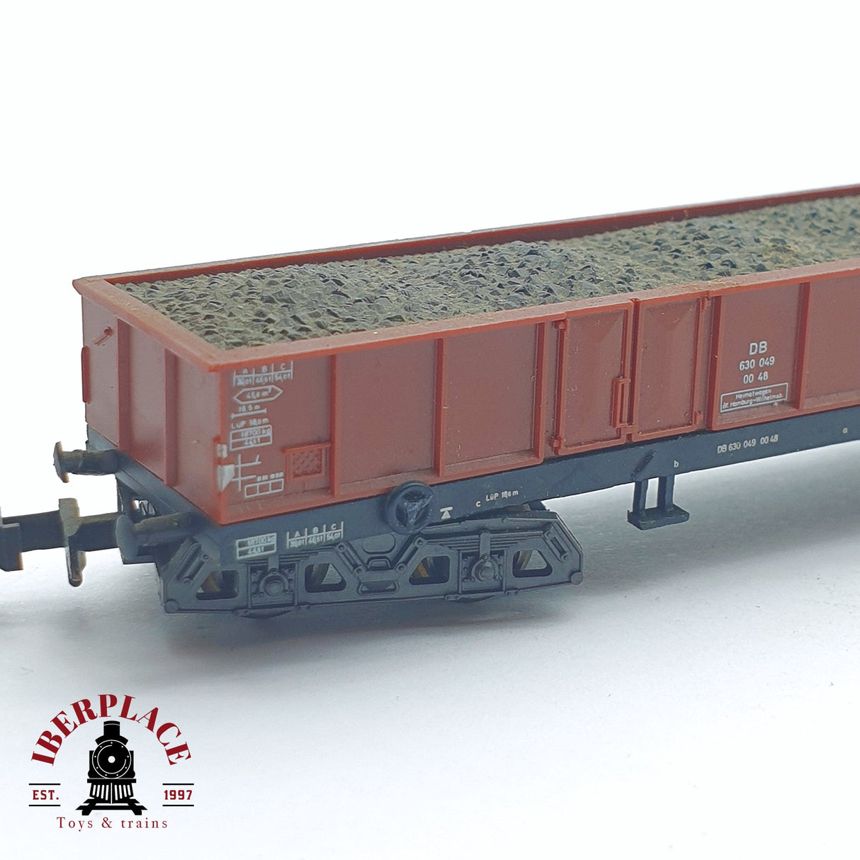 ♻️ 2 mano - Minitrix 51 3505 00 vagón de bordes con carbón DB N escala 1:160 TEN06