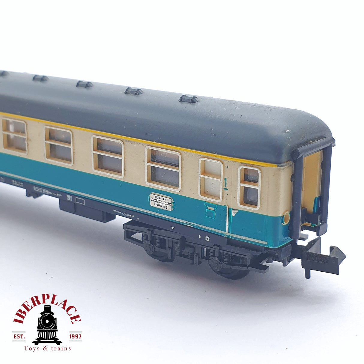 ♻️ 2 mano - Minitrix 51 3074 00 vagón pasajeros DB clase 1 N escala 1:160 TEN06