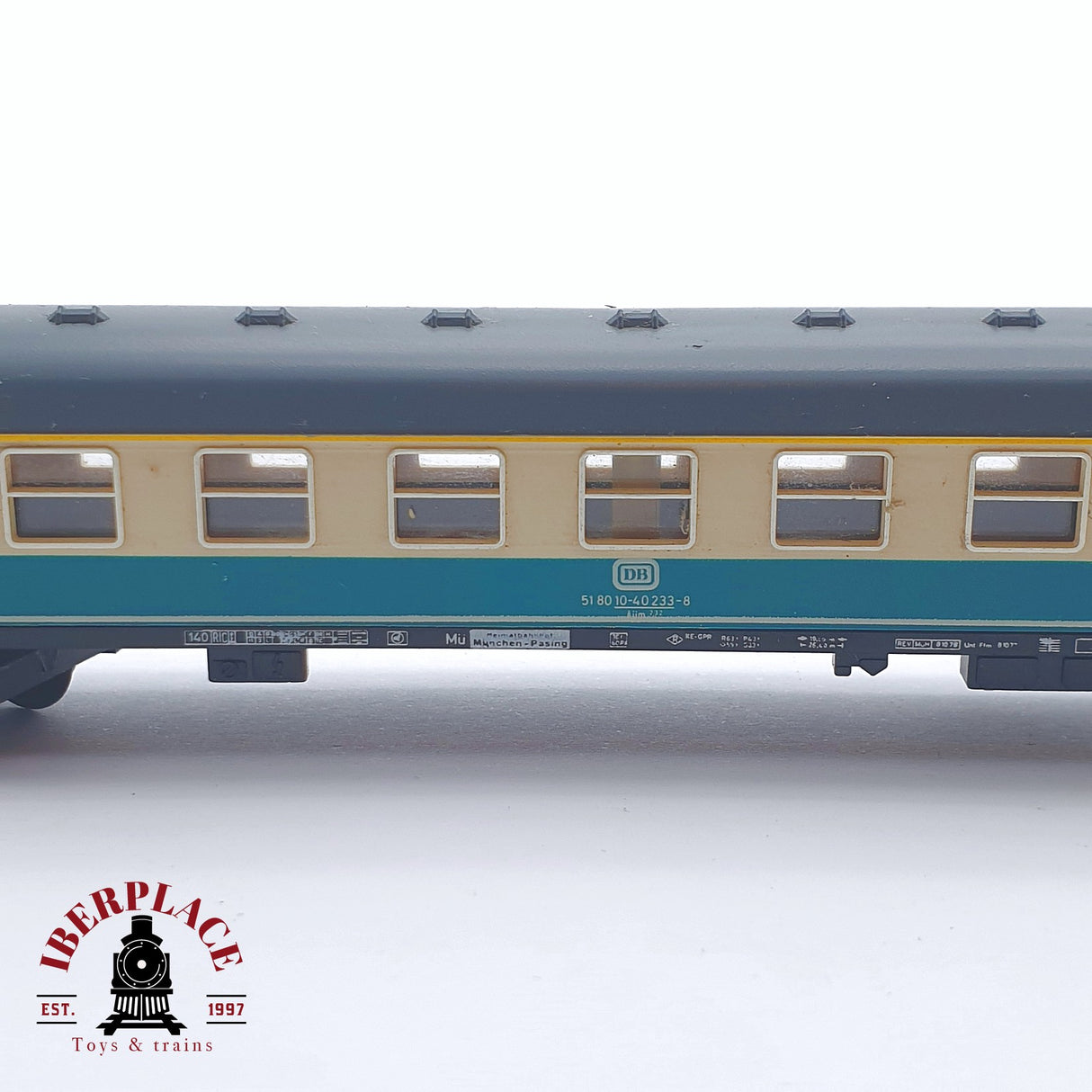 ♻️ 2 mano - Minitrix 51 3074 00 vagón pasajeros DB clase 1 N escala 1:160 TEN06