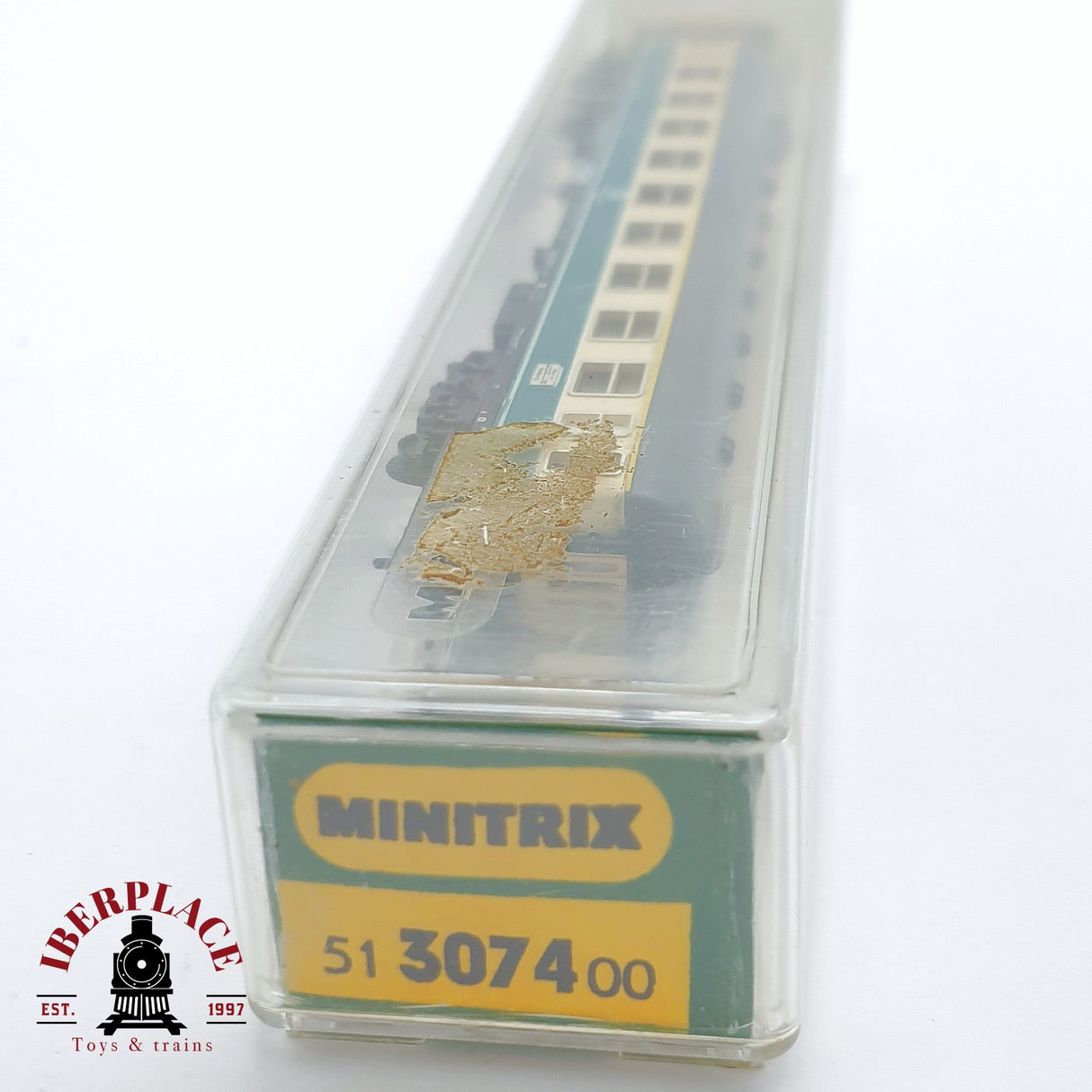 ♻️ 2 mano - Minitrix 51 3074 00 vagón pasajeros DB clase 1 N escala 1:160 TEN06