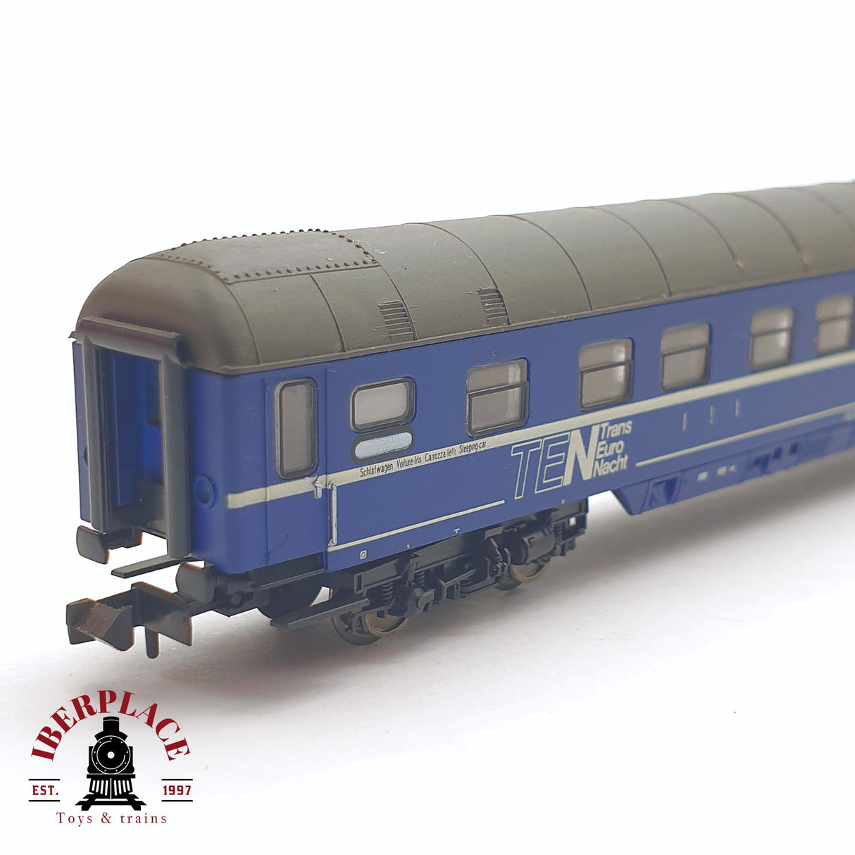 ♻️ 2 mano - Minitrix 13380 vagón pasajeros Trans Europ Nacht N escala 1:160 TEN06