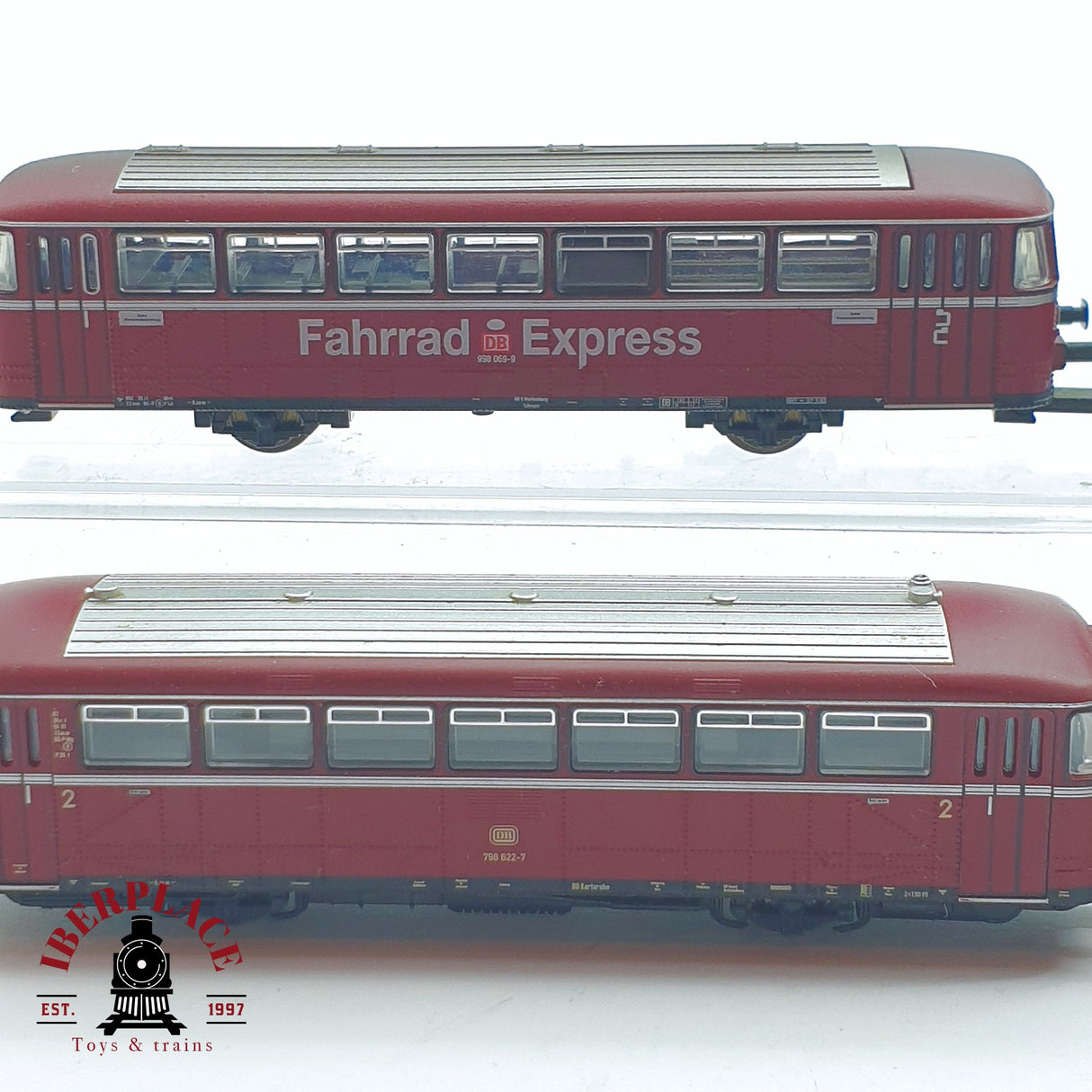 ♻️ 2 mano - Minitrix 4x Ferrobus con remolques DB Bicicleta express N escala 1:160 TEN06