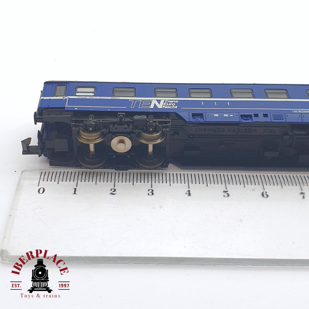 ♻️ 2 mano - Minitrix 13380 vagón pasajeros Trans Europ Nacht N escala 1:160 TEN06