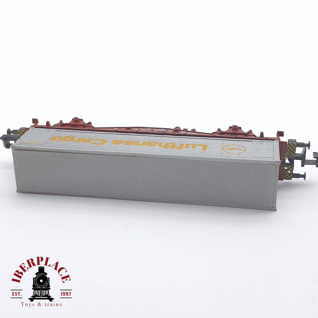 ♻️ 2 mano - Minitrix 70152 vagón contenedor Lufthansa Cargo N escala 1:160 TEN06