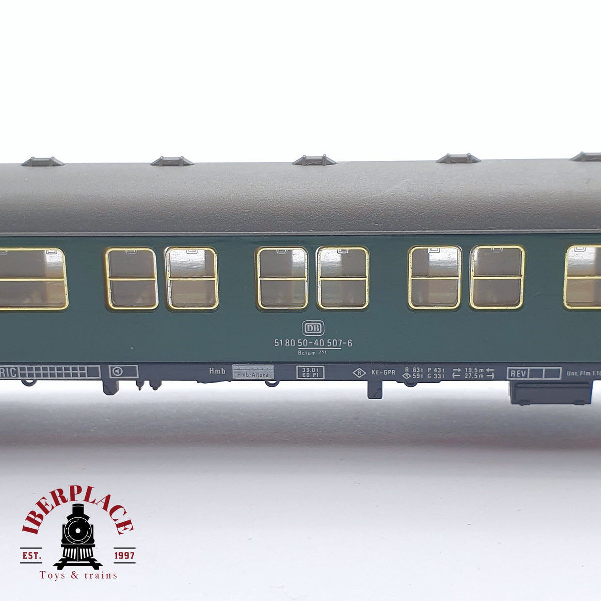 ♻️ 2 mano - Fleischmann 8116 vagón pasajeros DB clase 2 N escala 1:160 TEN06