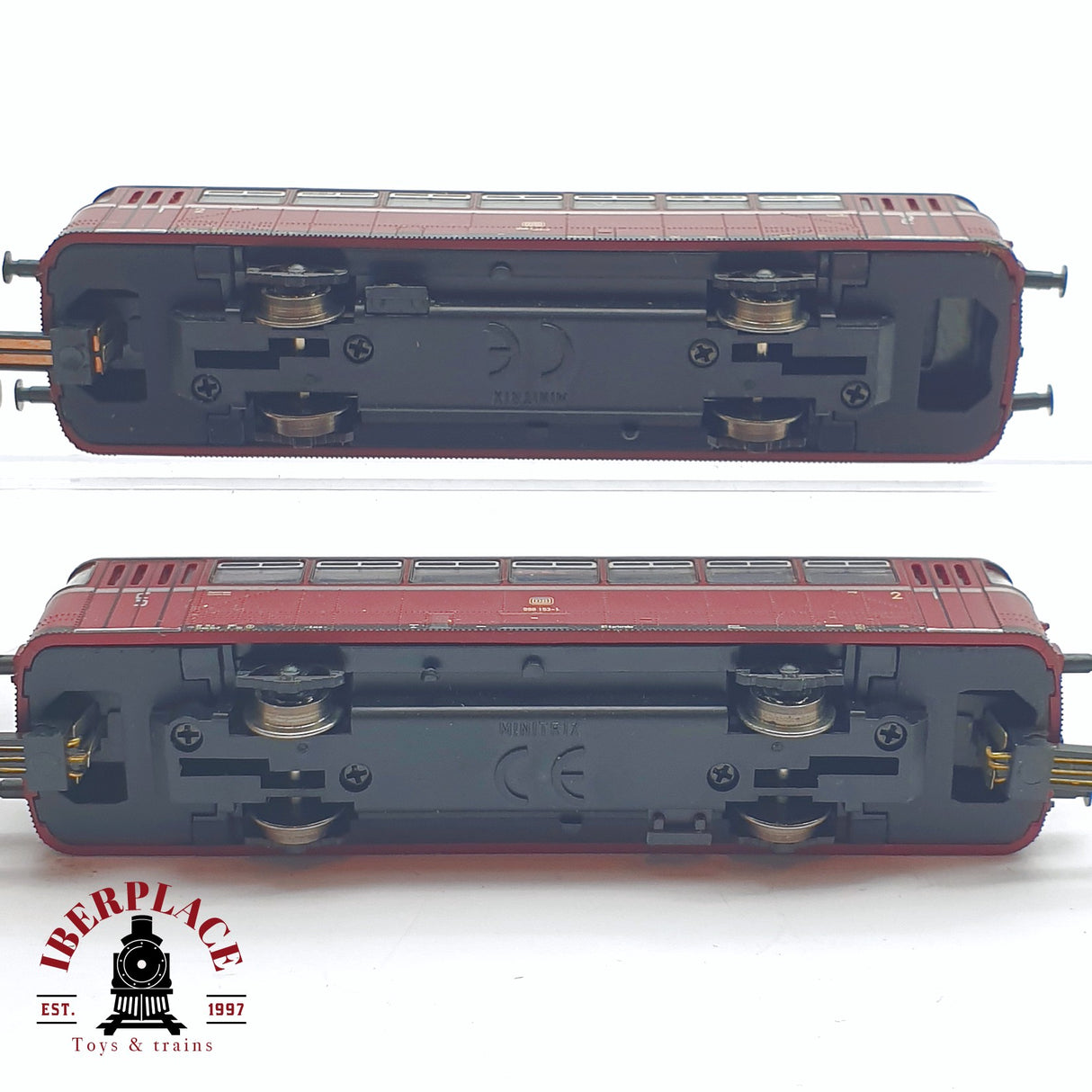 ♻️ 2 mano - Minitrix 4x Ferrobus con remolques DB Bicicleta express N escala 1:160 TEN06