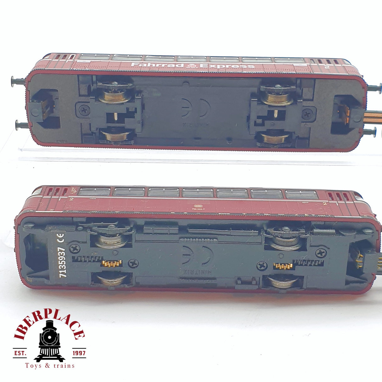 ♻️ 2 mano - Minitrix 4x Ferrobus con remolques DB Bicicleta express N escala 1:160 TEN06