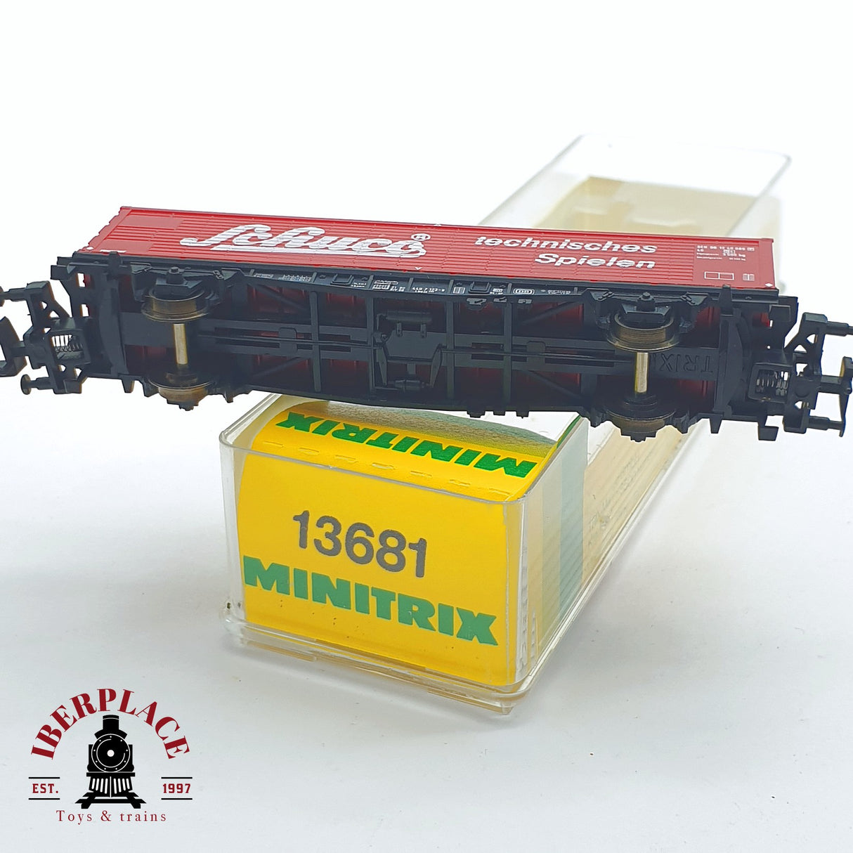 ♻️ 2 mano - Minitrix 13681 vagón contenedor Schuco DB N escala 1:160 TEN06
