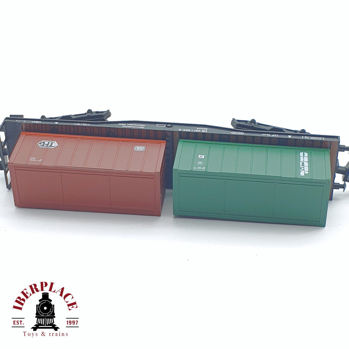 ♻️ 2 mano - Arnold 4954 vagon contenedores TGF Jeuro DB N escala 1:160 TEN06