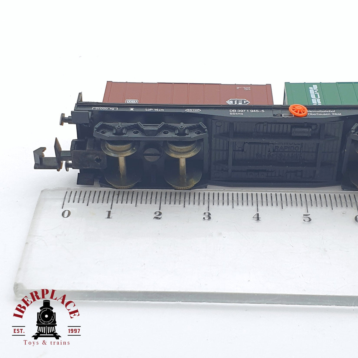 ♻️ 2 mano - Arnold 4954 vagon contenedores TGF Jeuro DB N escala 1:160 TEN06