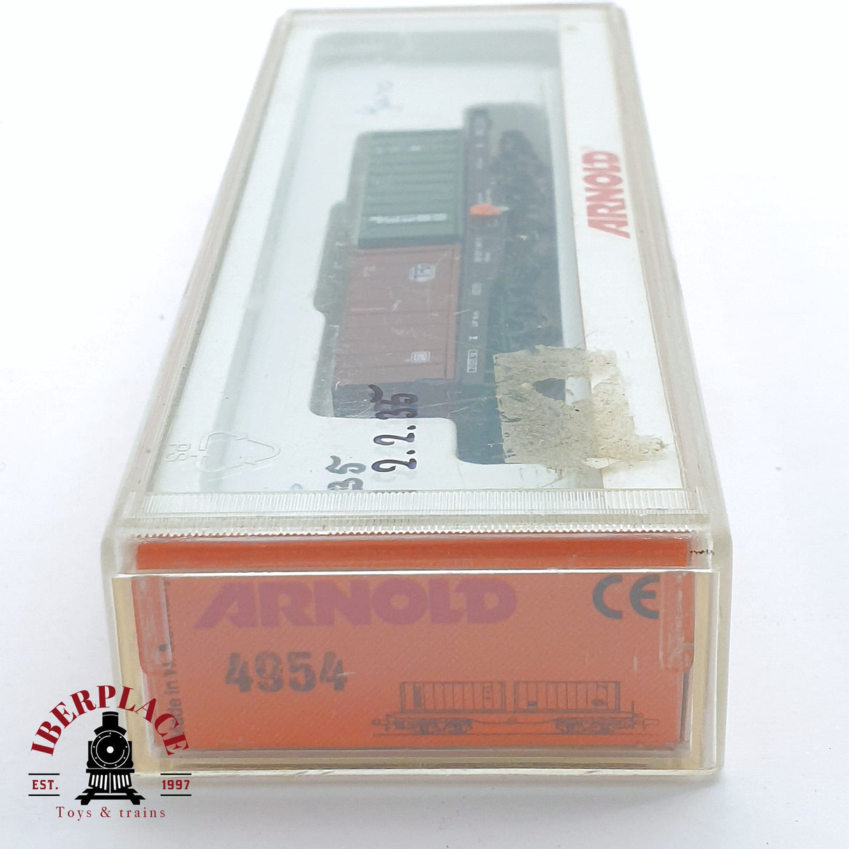 ♻️ 2 mano - Arnold 4954 vagon contenedores TGF Jeuro DB N escala 1:160 TEN06