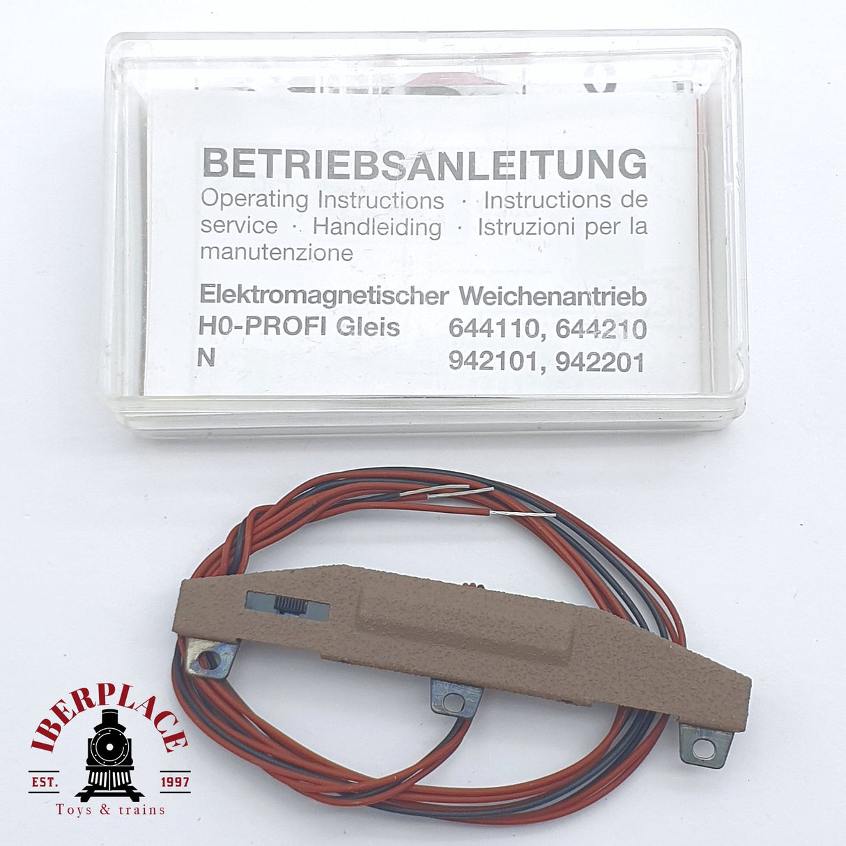 ♻️ 2 mano - Fleischmann 942201 Motor para desvió derecho N escala 1:160 TEN06