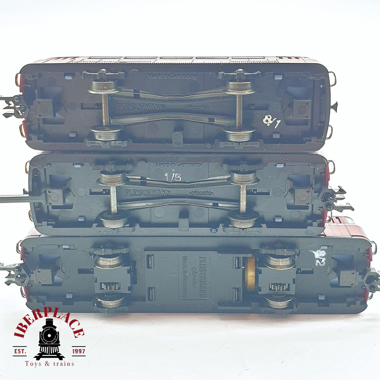 ♻️ 2 mano - Fleischmann 3x Ferrobus con remolques DB N escala 1:160 TEN06