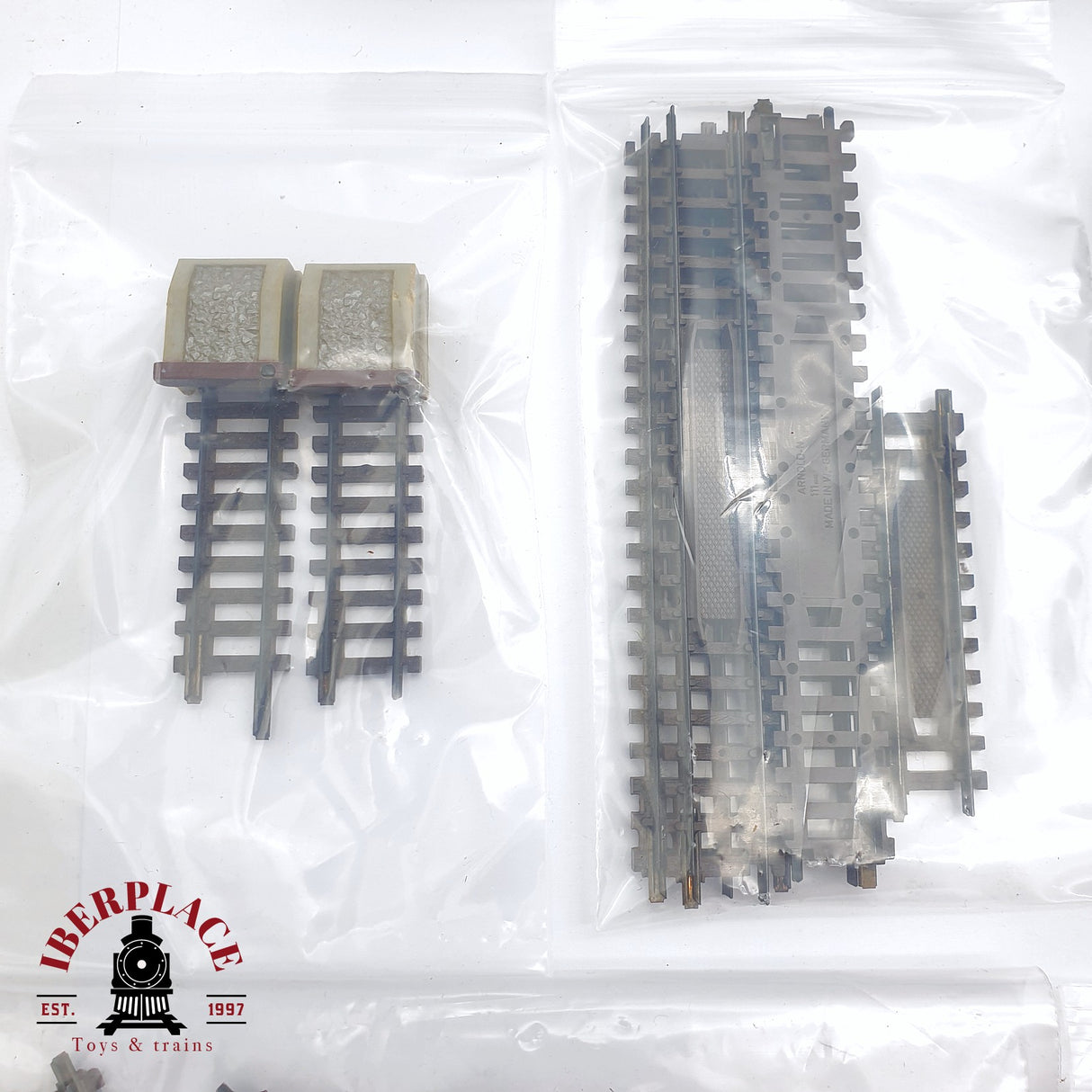 ♻️ 2 mano - 57x Arnold 0102 1010 0131 0142 vías curvas rectas desvíos N escala 1:160 TEN06