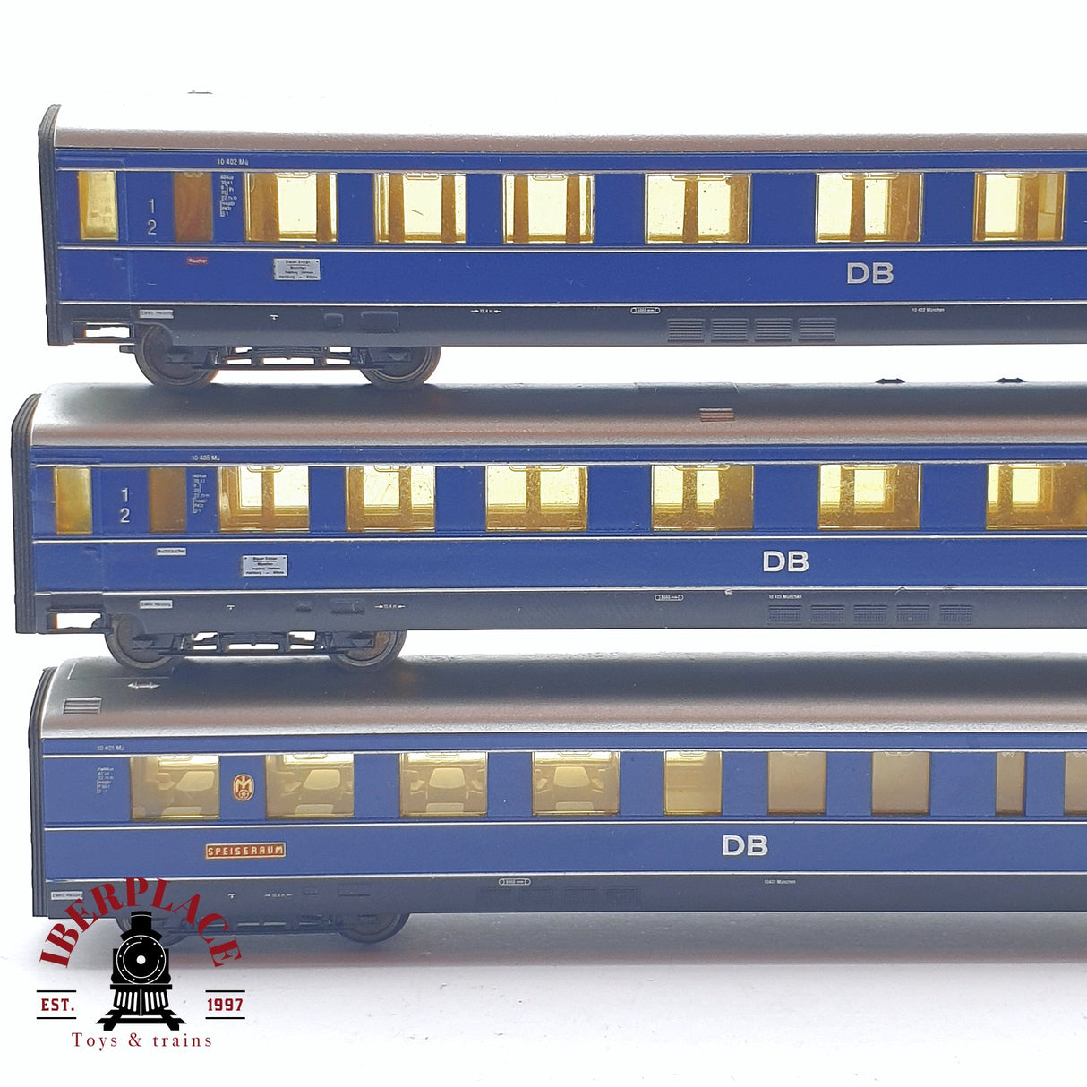 ♻️ 2 mano - Arnold 5x vagones pasajeros DB clase 1-2 N escala 1:160 TEN06