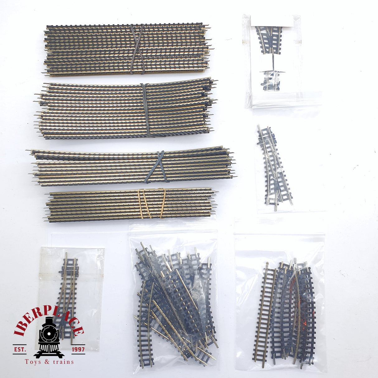 ♻️ 2 mano - 72x Darstaed vías curvas rectas desvíos N escala 1:160 TEN06