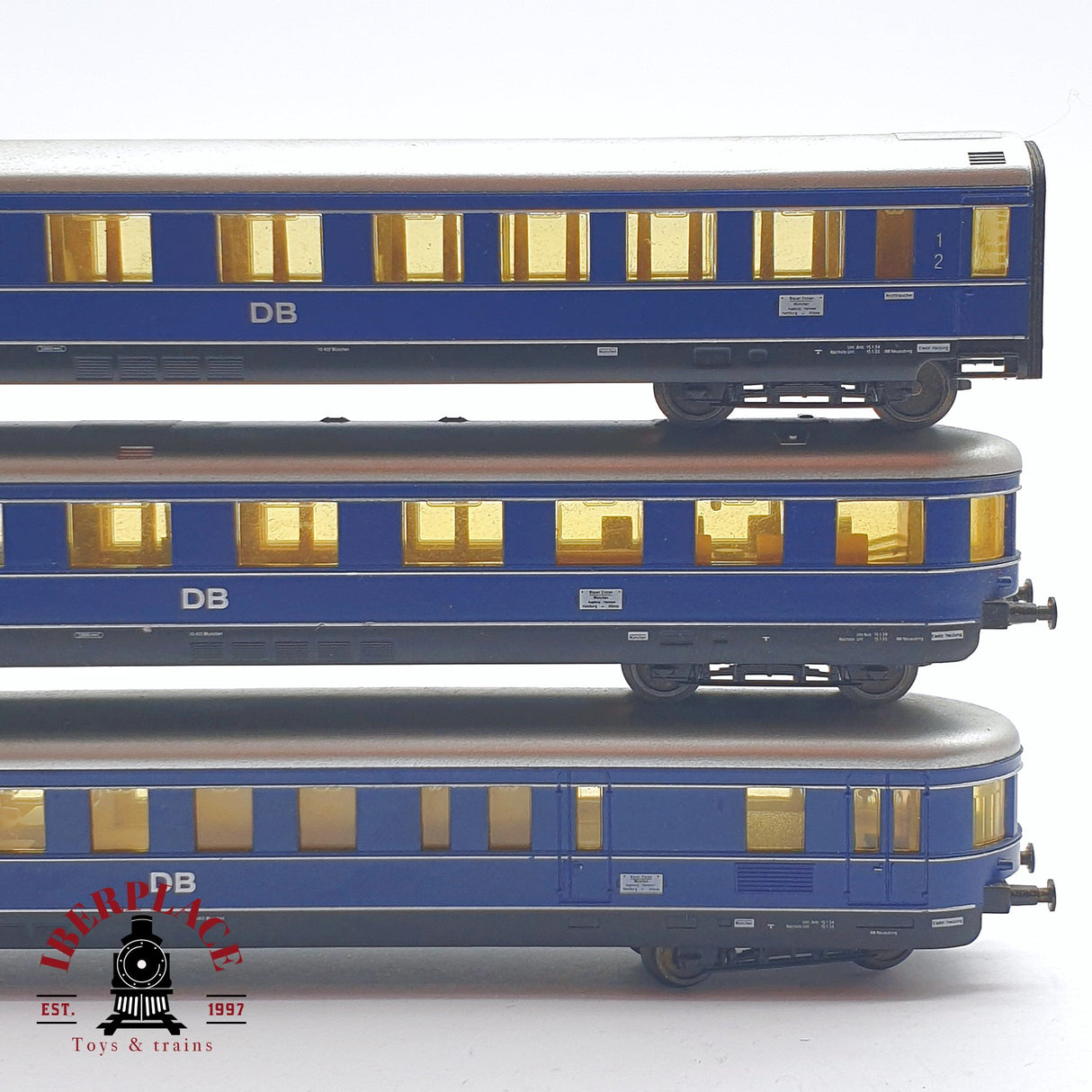 ♻️ 2 mano - Arnold 5x vagones pasajeros DB clase 1-2 N escala 1:160 TEN06