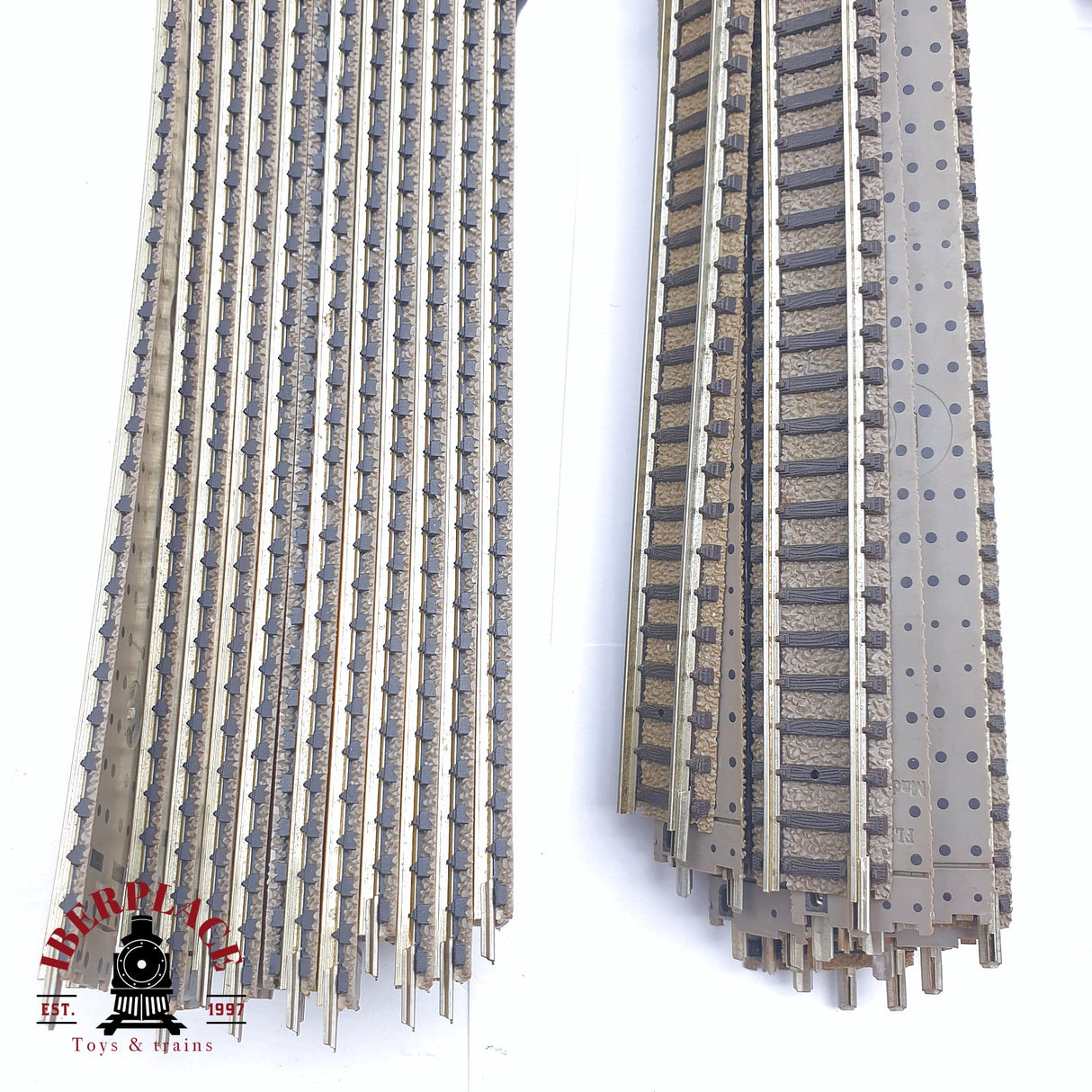 ♻️ 2 mano - 138x Fleischmann vías curvas rectas desvíos N escala 1:160 TEN06