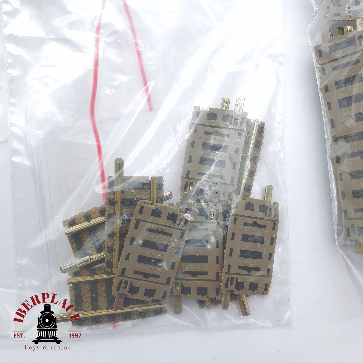 ♻️ 2 mano - 138x Fleischmann vías curvas rectas desvíos N escala 1:160 TEN06