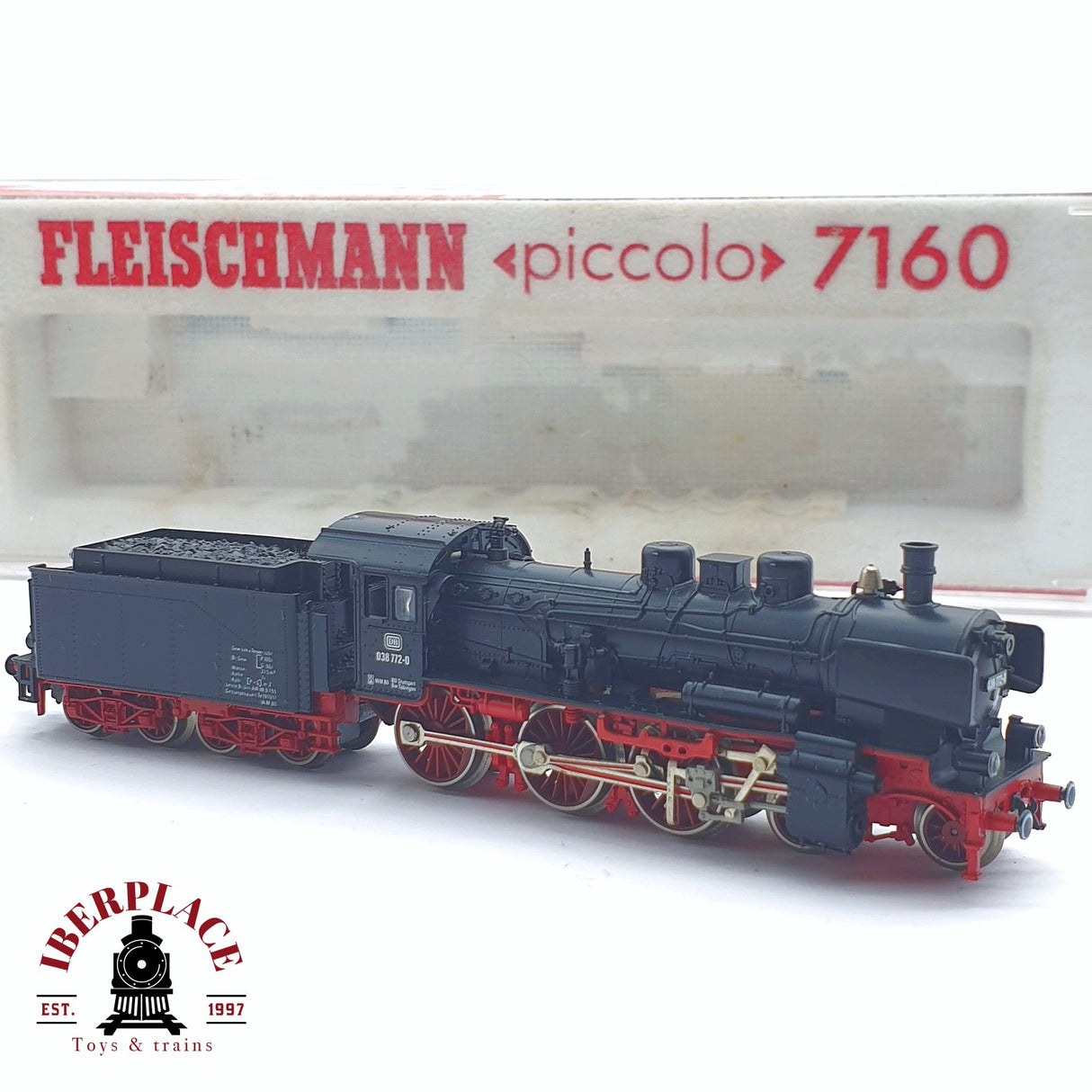 ♻️ 2 mano - Fleischmann 7160 Locomotora BR 038 DB N escala 1:160 TEN06
