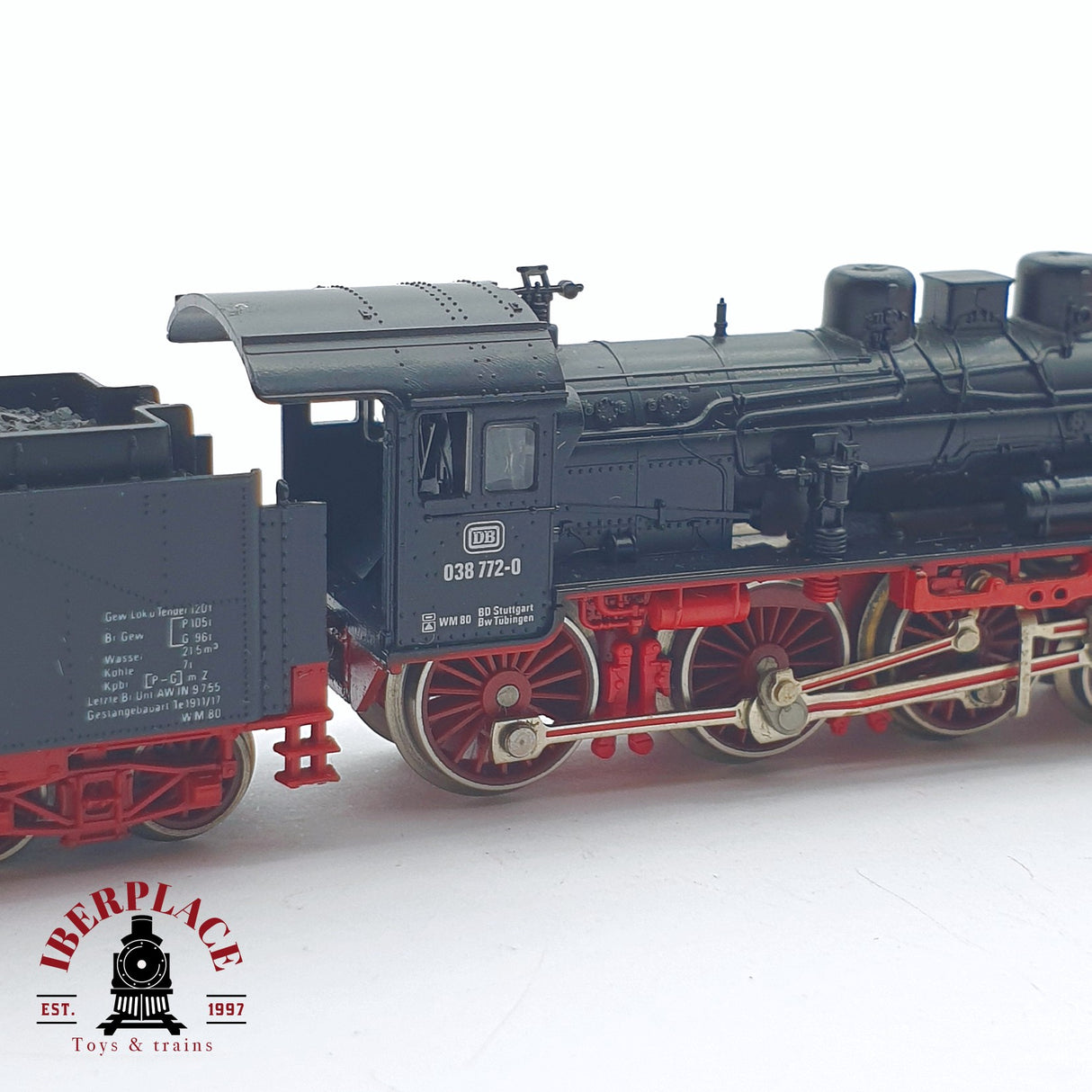 ♻️ 2 mano - Fleischmann 7160 Locomotora BR 038 DB N escala 1:160 TEN06
