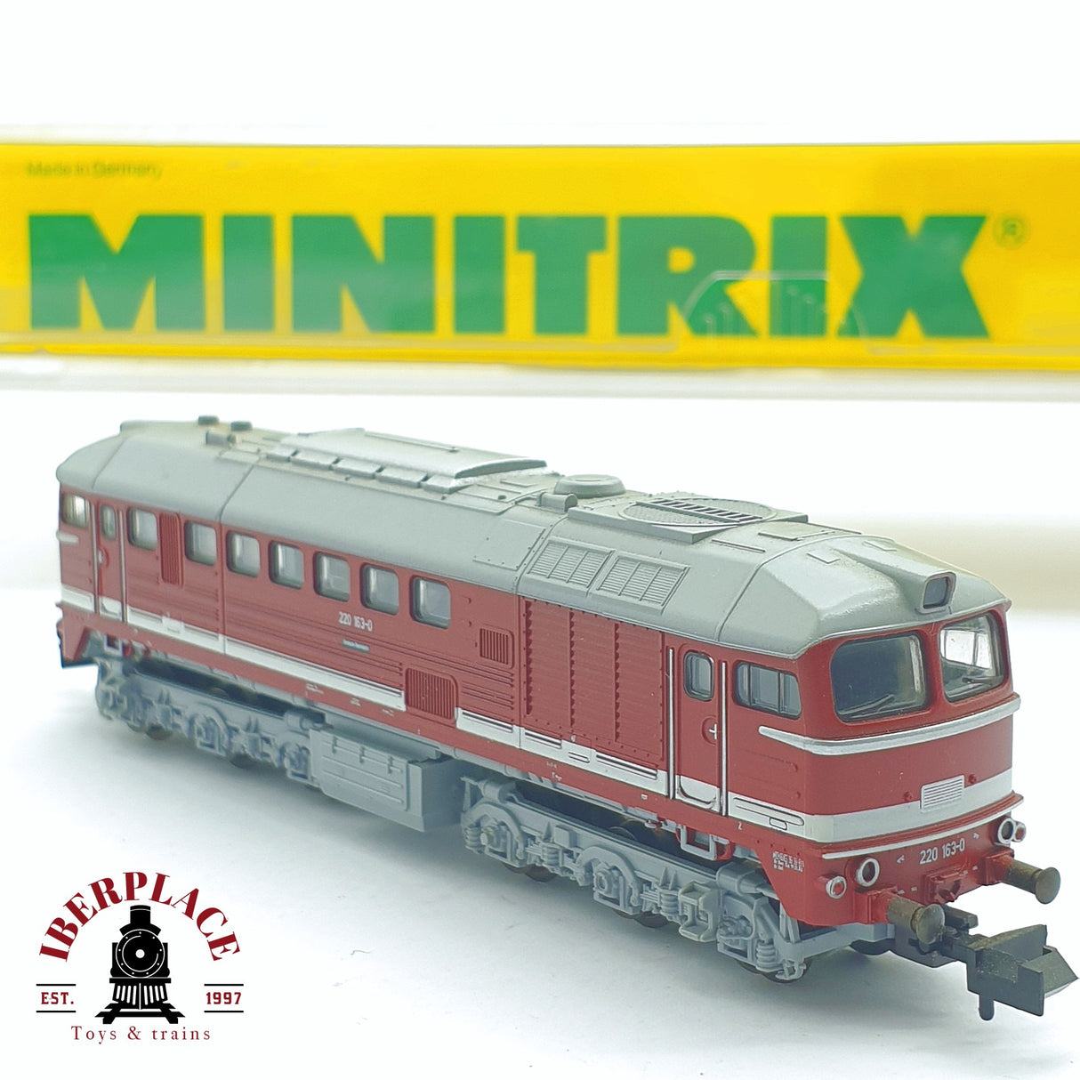 ♻️ 2 mano - Minitrix 12877 Locomotora BR 220 DR N escala 1:160 TEN06