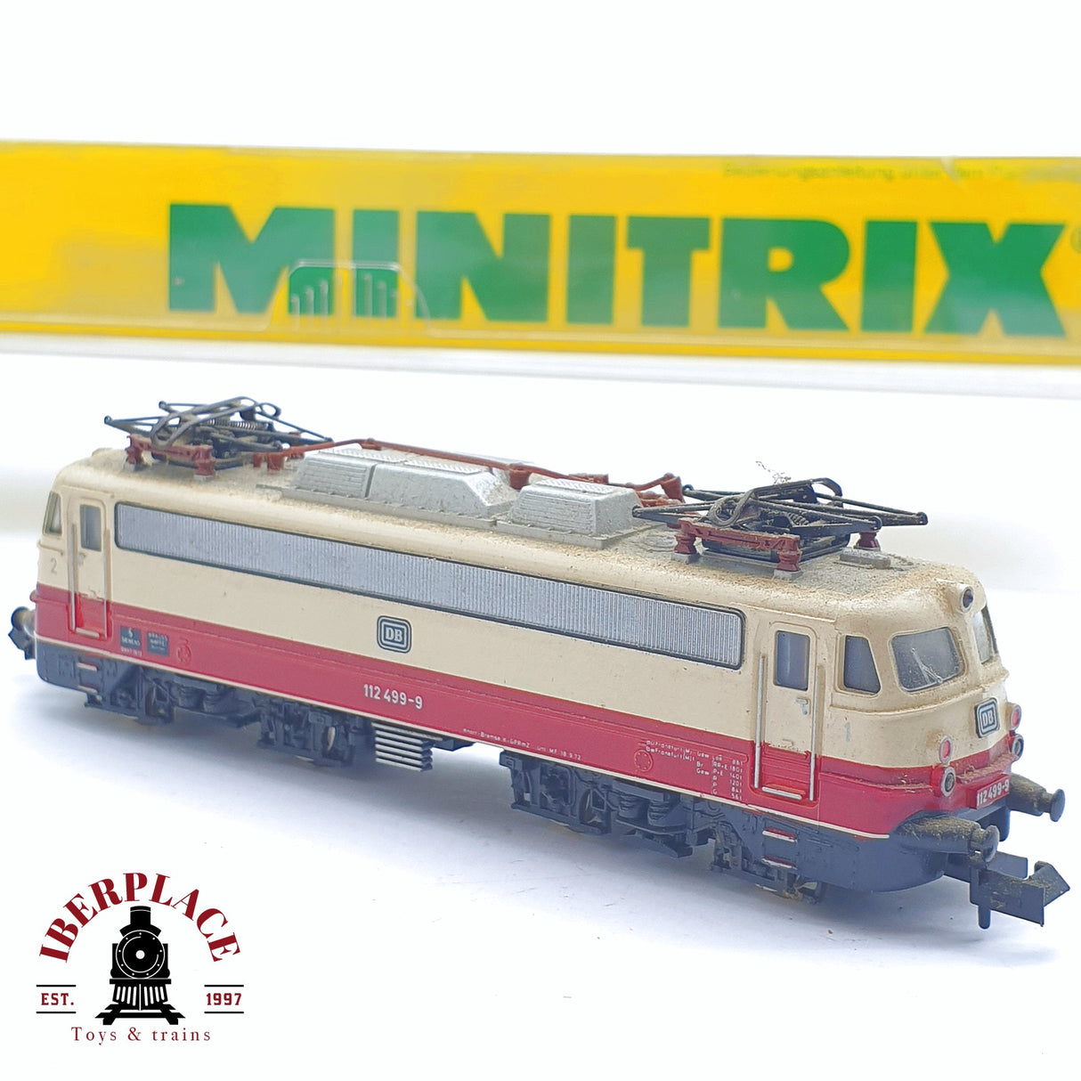 ♻️ 2 mano - Minitrix 51 2055 00 Locomotora BR 112 DB N escala 1:160 TEN06