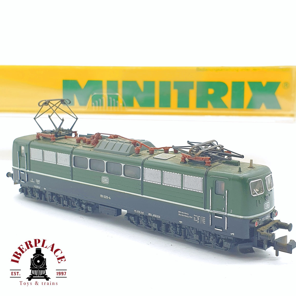 ♻️ 2 mano - Minitrix 51 2056 00 Locomotora BR 151 DB N escala 1:160 TEN06