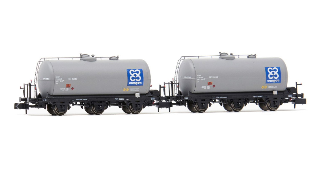 🧨 Liquidación – Arnold HN6612 Pack RENFE 2 Cisterna de 3 Ejes – CAMPSA Logo Azul – Época IV 1:160 escala N