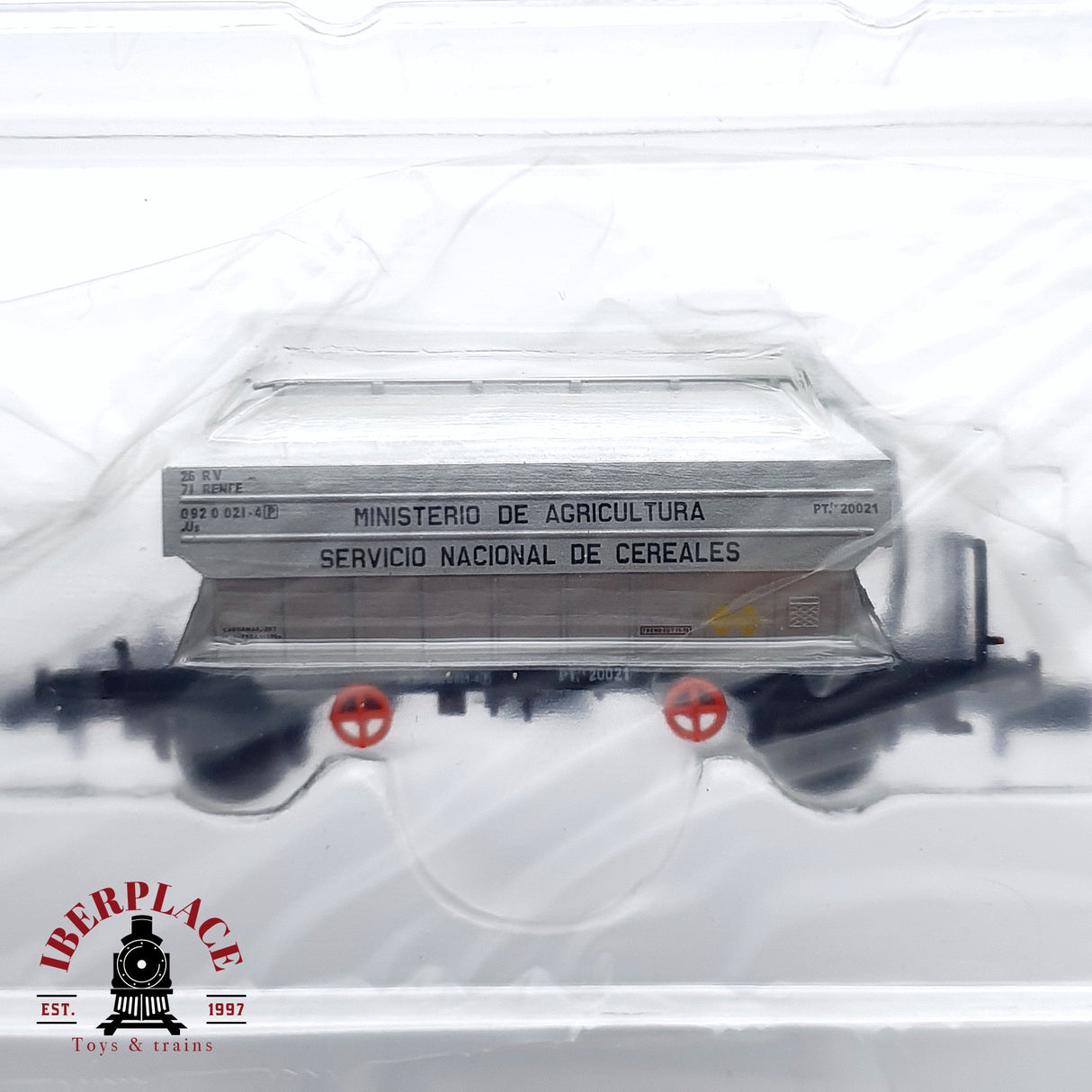 🆕 Mabar - 25003/C Set 2 Tolvas cereales RENFE UIC con garita servicio nacional Nuevo con caja N escala 1:160