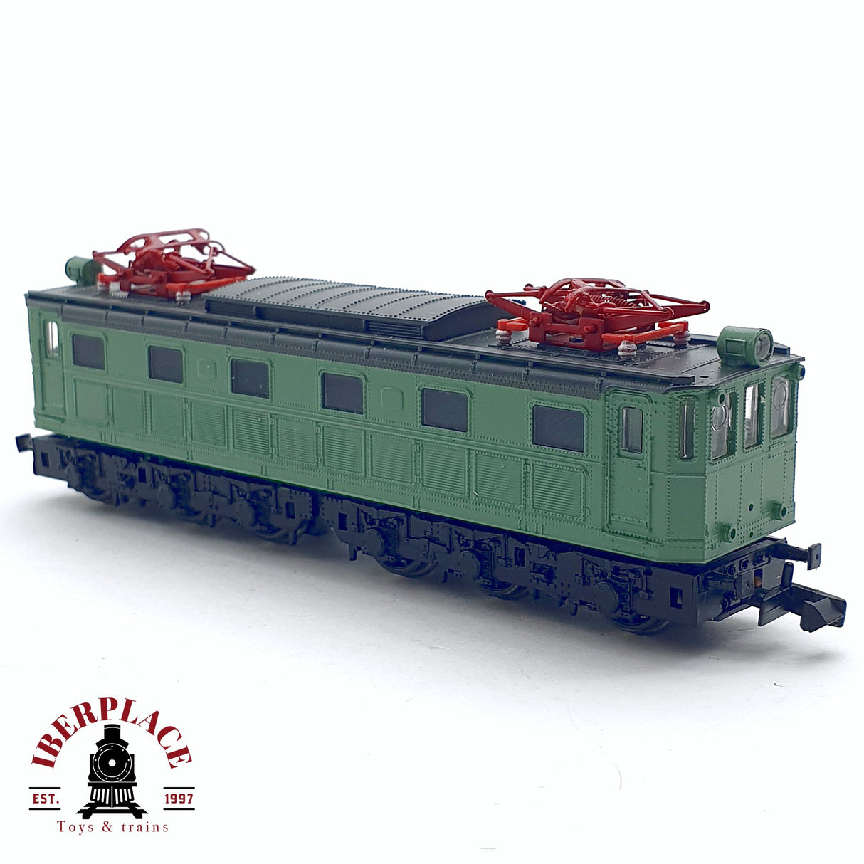 ♻️ 2da mano - IBERTREN Locomotora Eléctrica RENFE color verde N escala 1:160