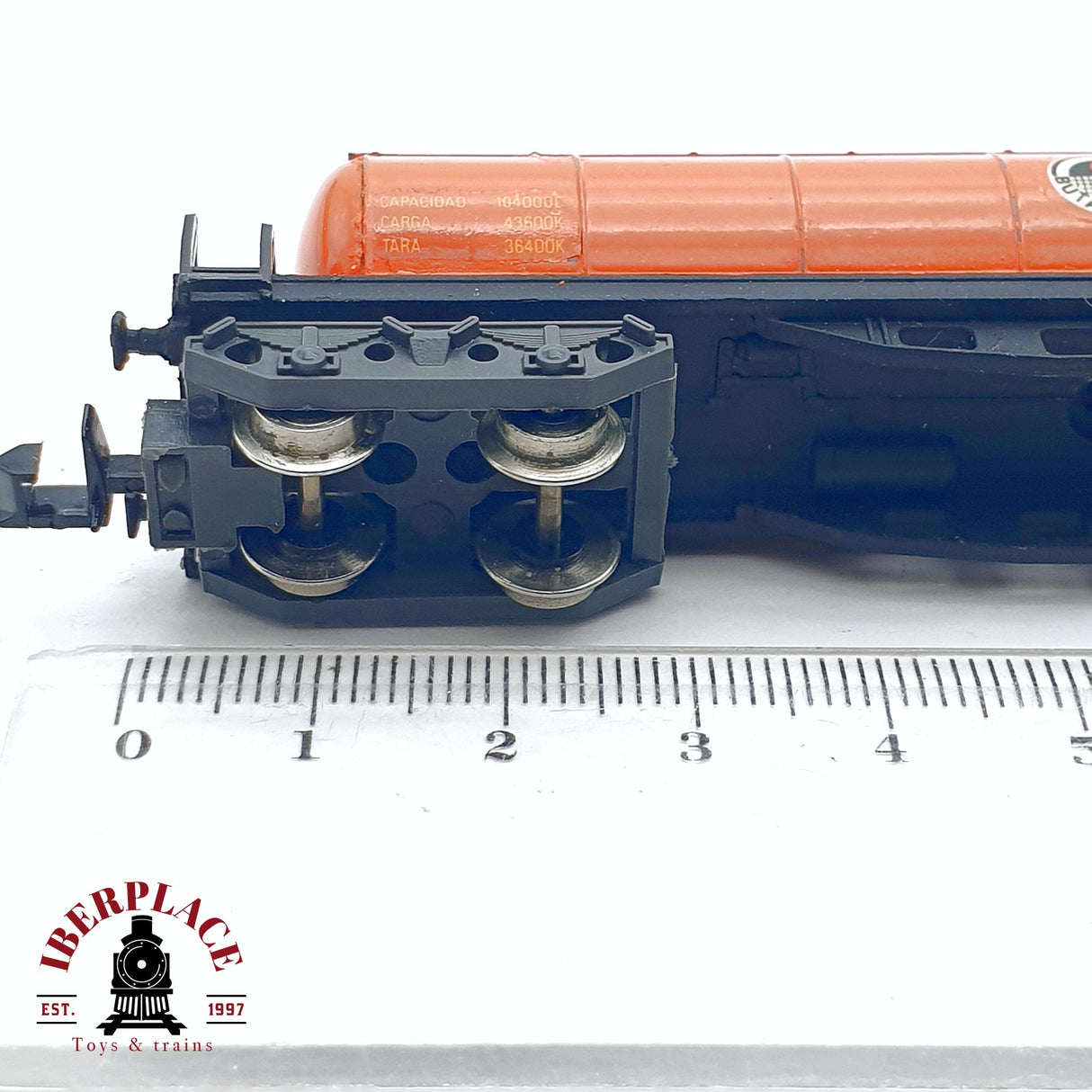 💡♻️ 2da mano - IBERTREN vagón cisterna Butano SA RENFE N escala 1:160