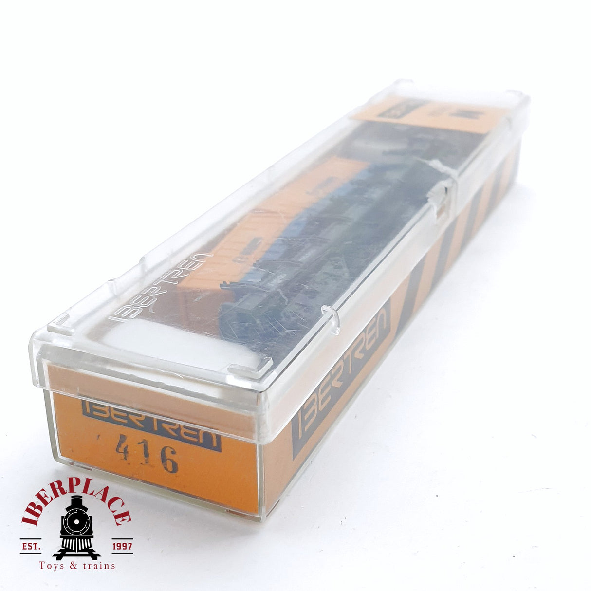 ♻️ 2da mano - IBERTREN 416 vagón telero con contenedores RENFE N escala 1:160